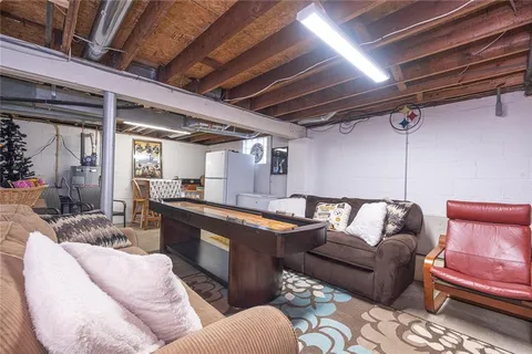 a outdoor living space with furniture