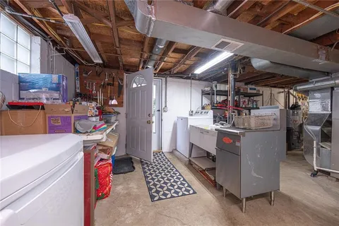 a room with storage and utility