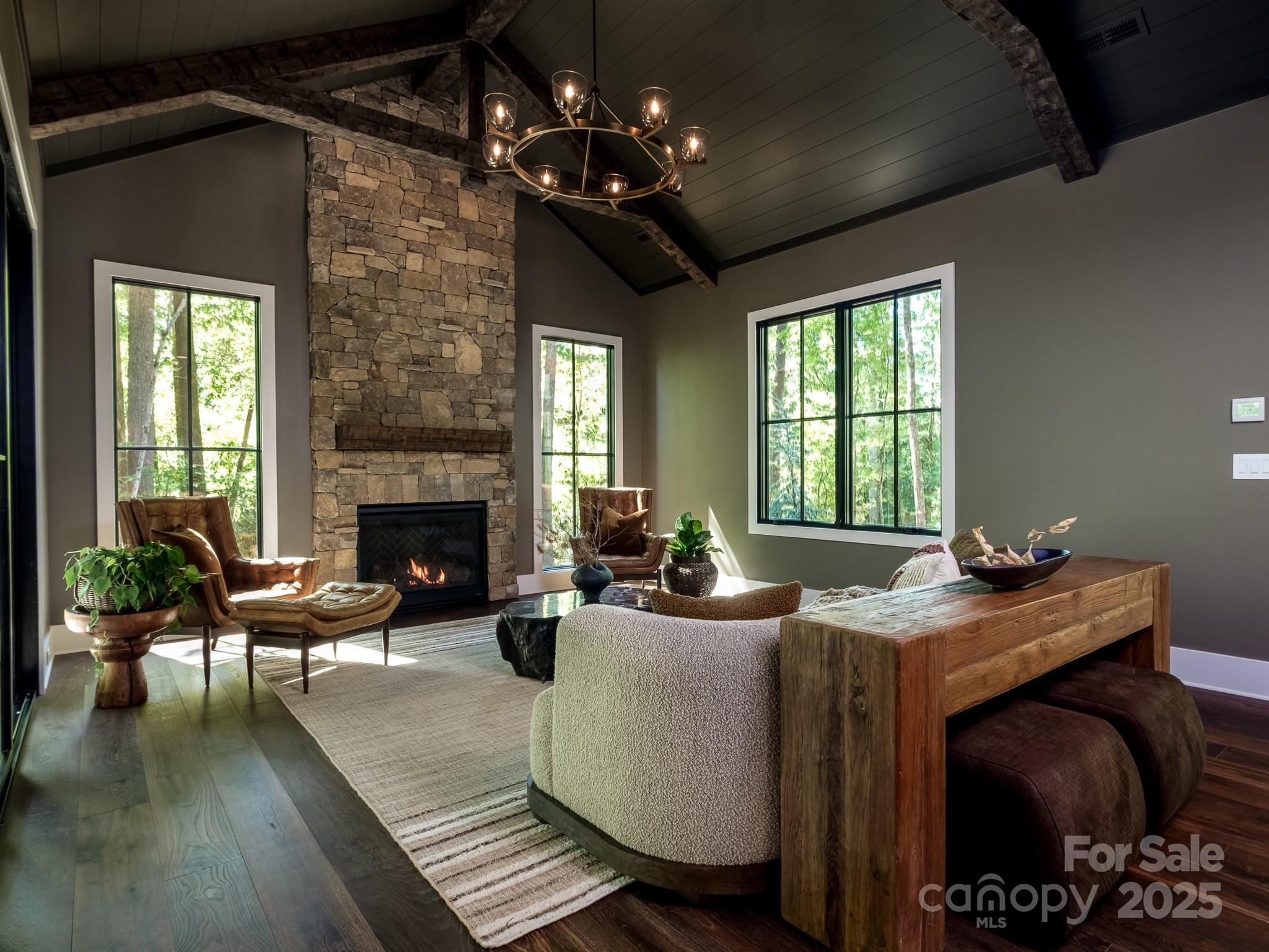 115 Rockbrook Overlook Brevard, NC 28712 - Photo 13 of 33 a view of a livingroom with furniture window and outside view