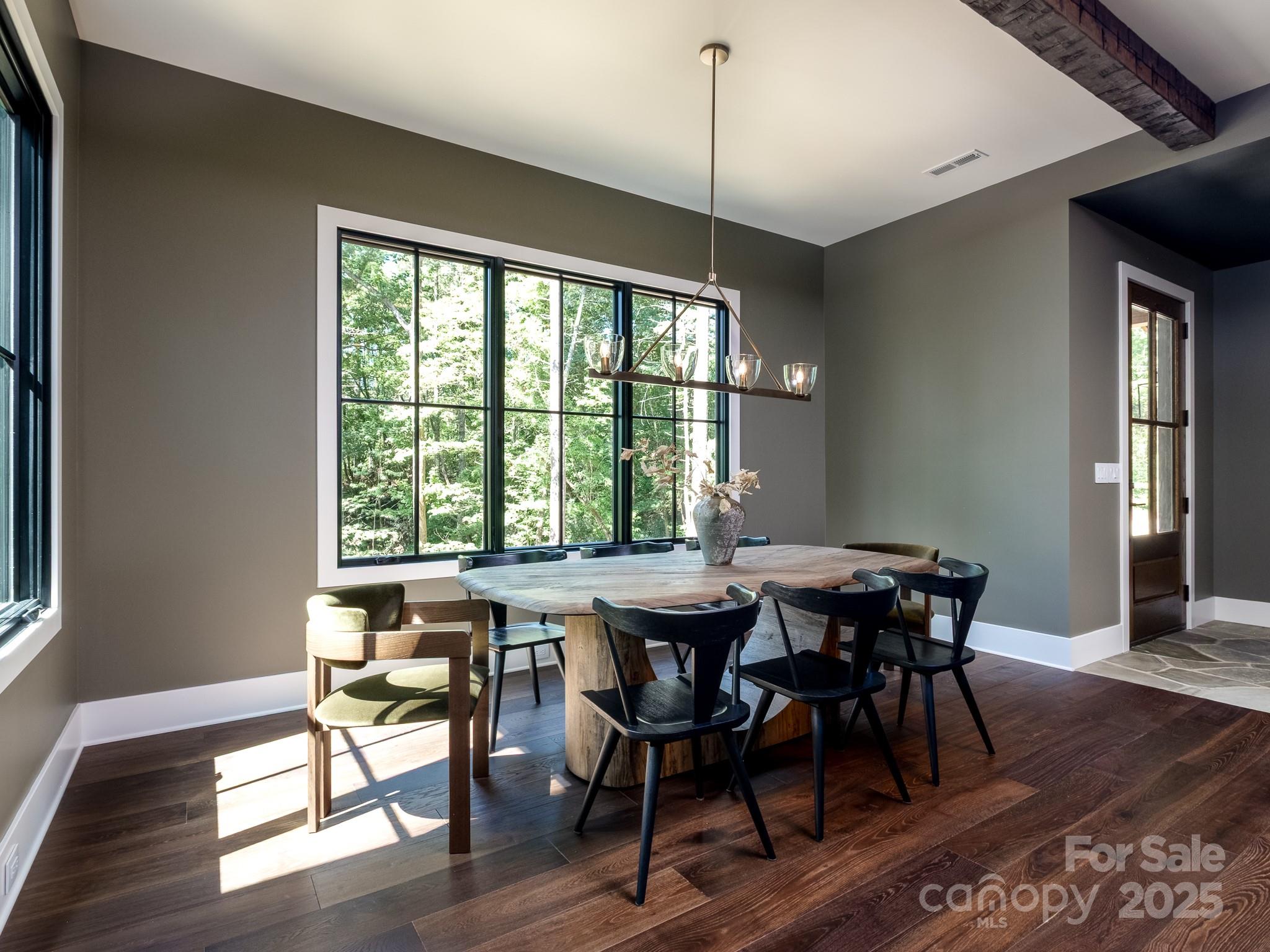 115 Rockbrook Overlook Brevard, NC 28712 - Photo 10 of 33 a view of a dining room with furniture window and wooden floor