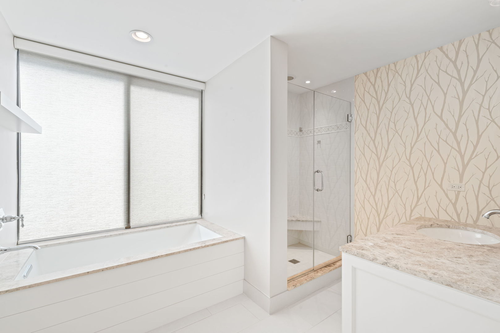 1409 Burr Oak Road, Unit 315A Hinsdale, IL 60521 - Photo 17 of 20 a bathroom with a shower and a tub