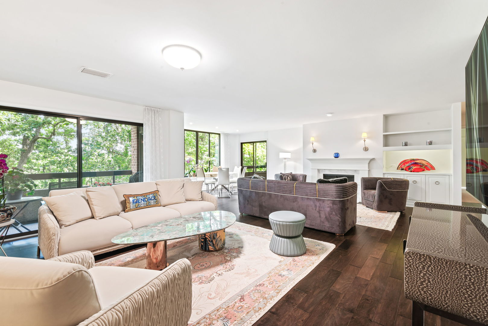 1409 Burr Oak Road, Unit 315A Hinsdale, IL 60521 - Photo 3 of 20 a living room with furniture and a large window