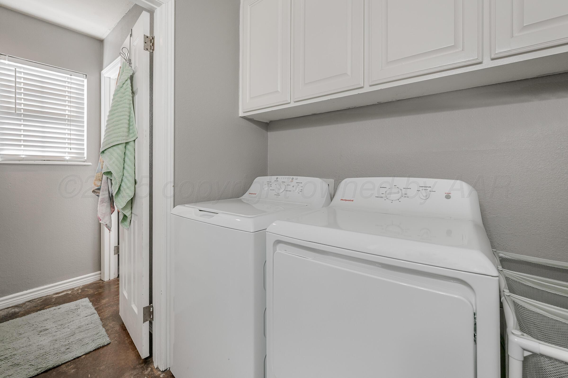 4351 South Tyler Street Amarillo, TX 79110 - Photo 9 of 18 a utility room with dryer and washer