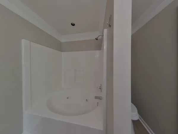 a close up of a bathtub