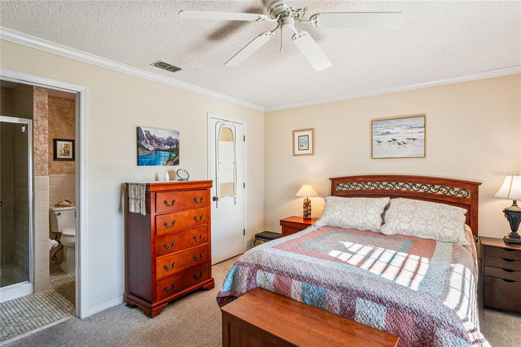 6709 Timbercove Lane, Unit 6709 New Port Richey, FL 34653 - Photo 19 of 52 a bedroom with a bed and a chandelier