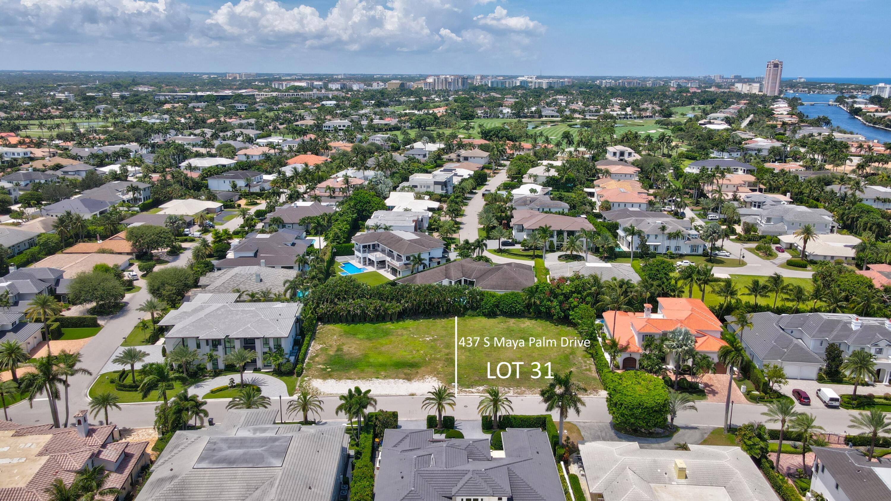 425 South Maya Palm Drive Boca Raton, FL 33432 - Photo 8 of 22 an aerial view of residential houses with outdoor space and swimming pool