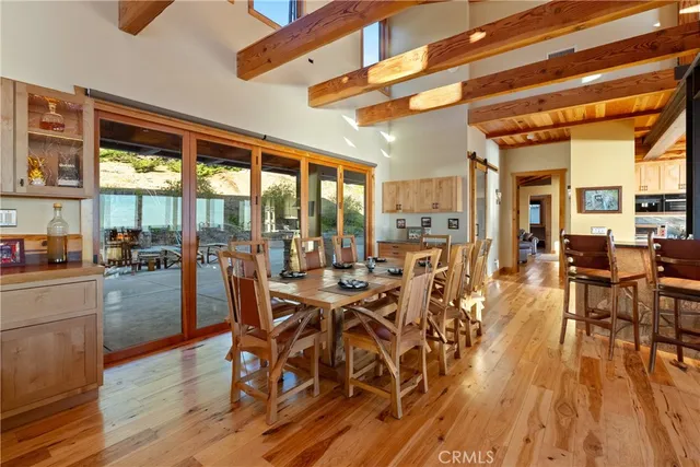 a view of a terrace with sitting area
