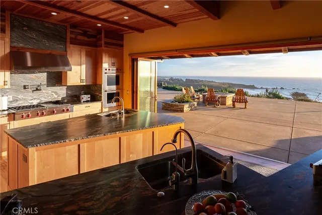 a view of an ocean beach