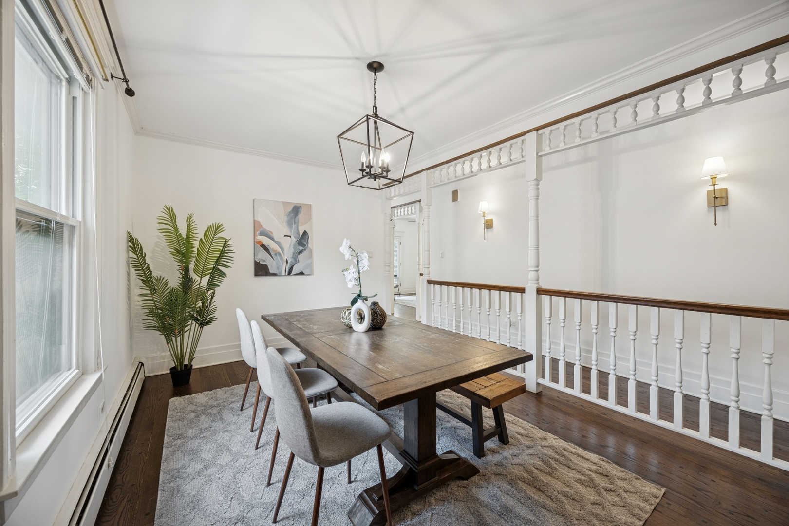 138 Clinton Avenue, Unit 2 Oak Park, IL 60302 - Photo 3 of 12 a view of a dining room with furniture window and wooden floor