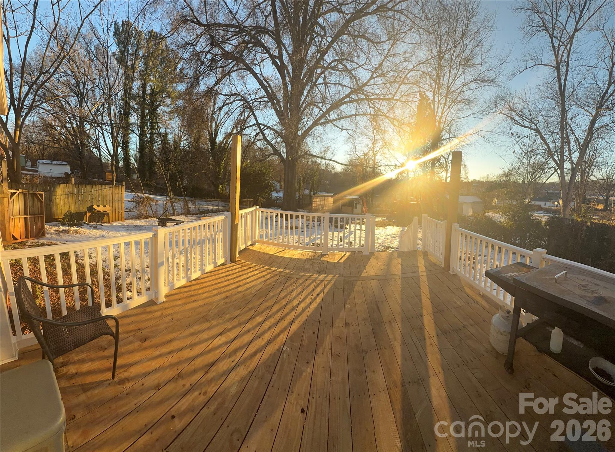 433 Brevard Street Statesville, NC 28677 - Photo 28 of 33 a view of a balcony with wooden floor