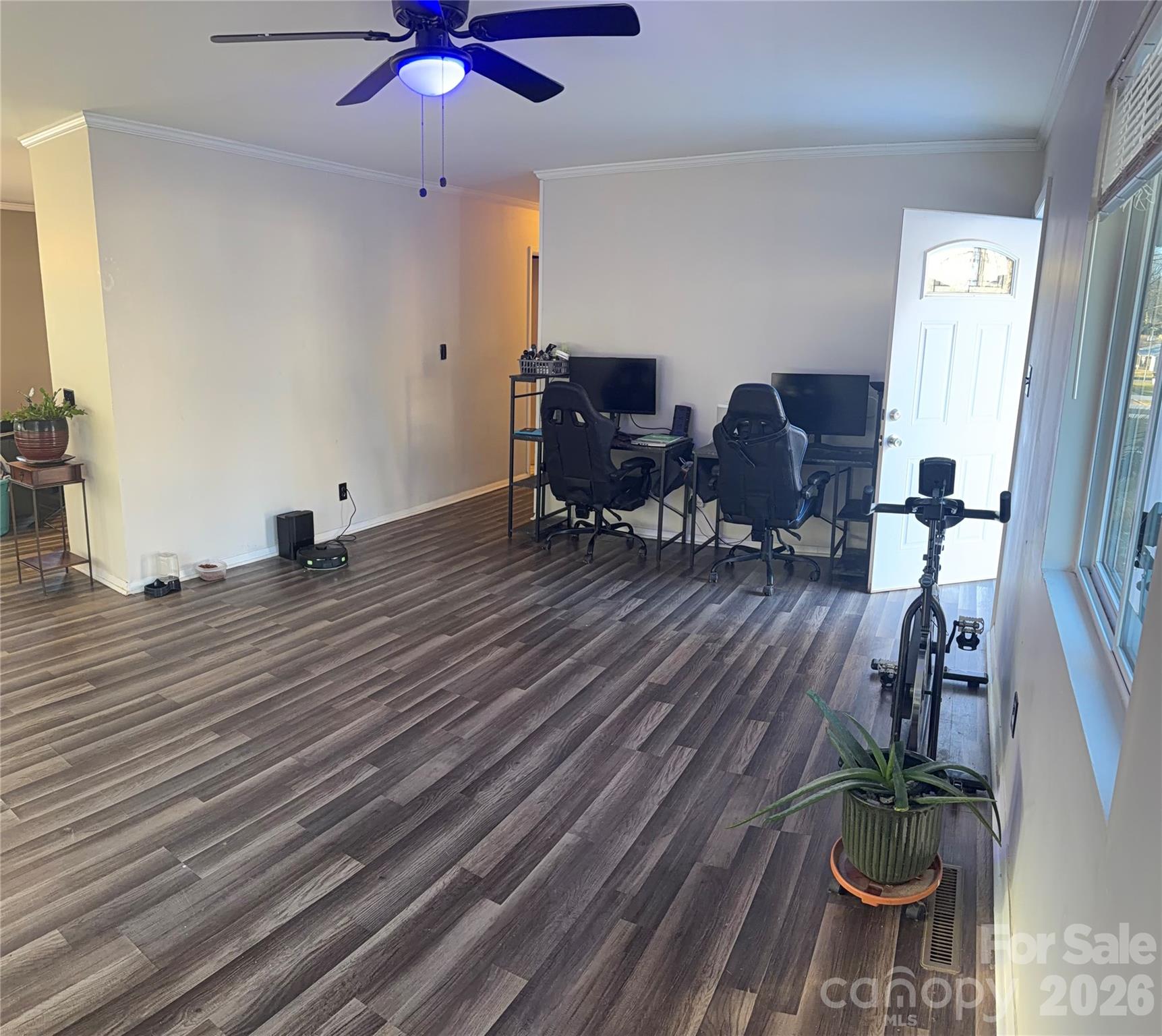 433 Brevard Street Statesville, NC 28677 - Photo 5 of 33 a living room with furniture and a potted plant