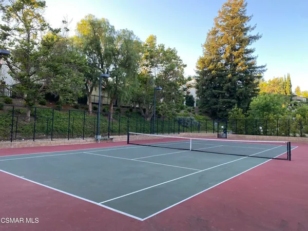 a tennis court view