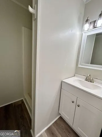 a view of swimming pool with a garden