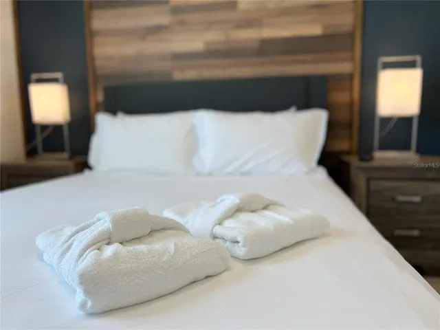 a close view of a couch in a bedroom