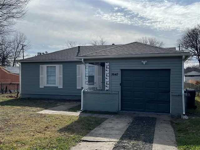 a front view of a house