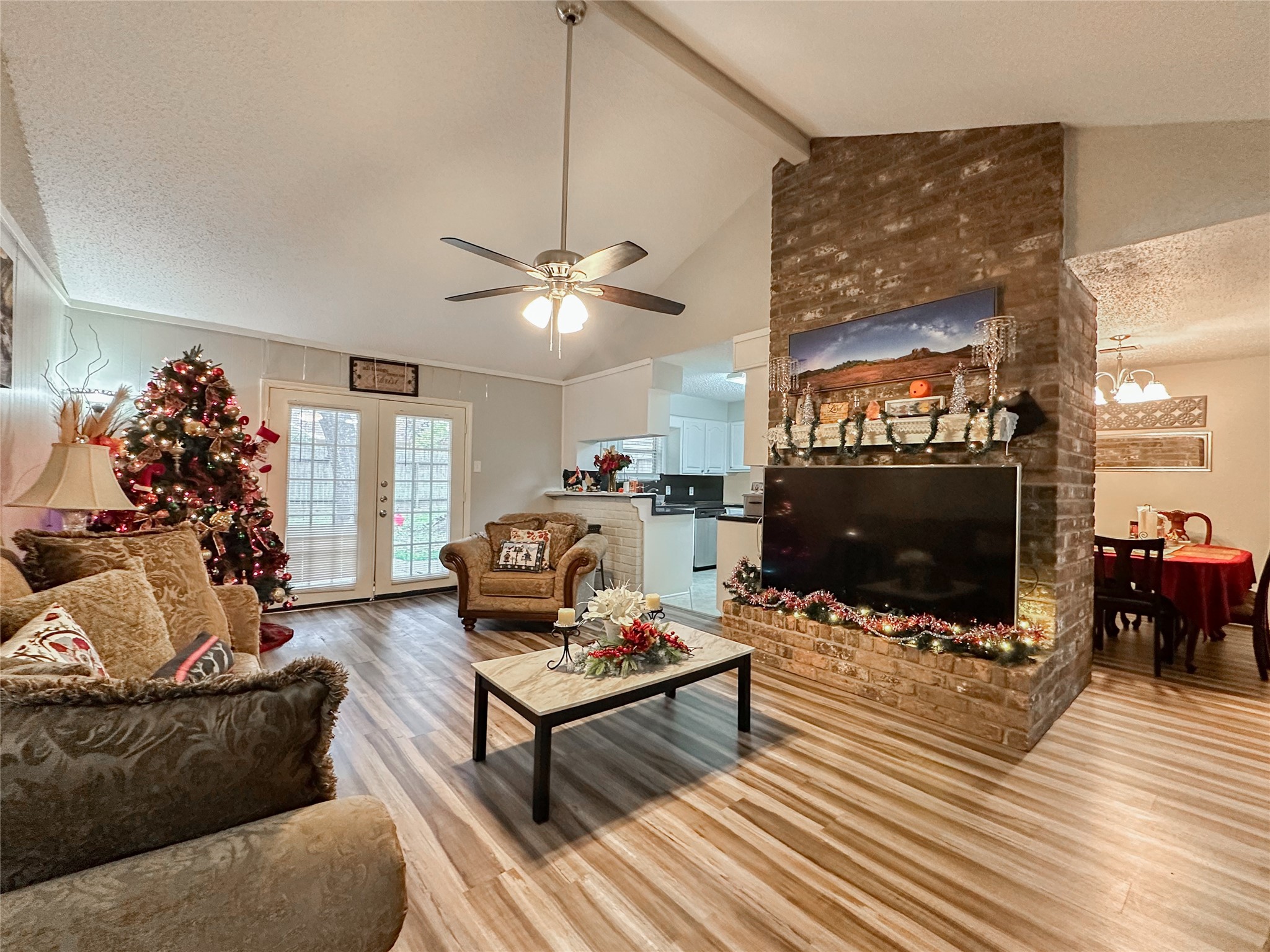 22319 Meadowgate Drive Spring, TX 77373 - Photo 3 of 19 a living room with furniture and a flat screen tv