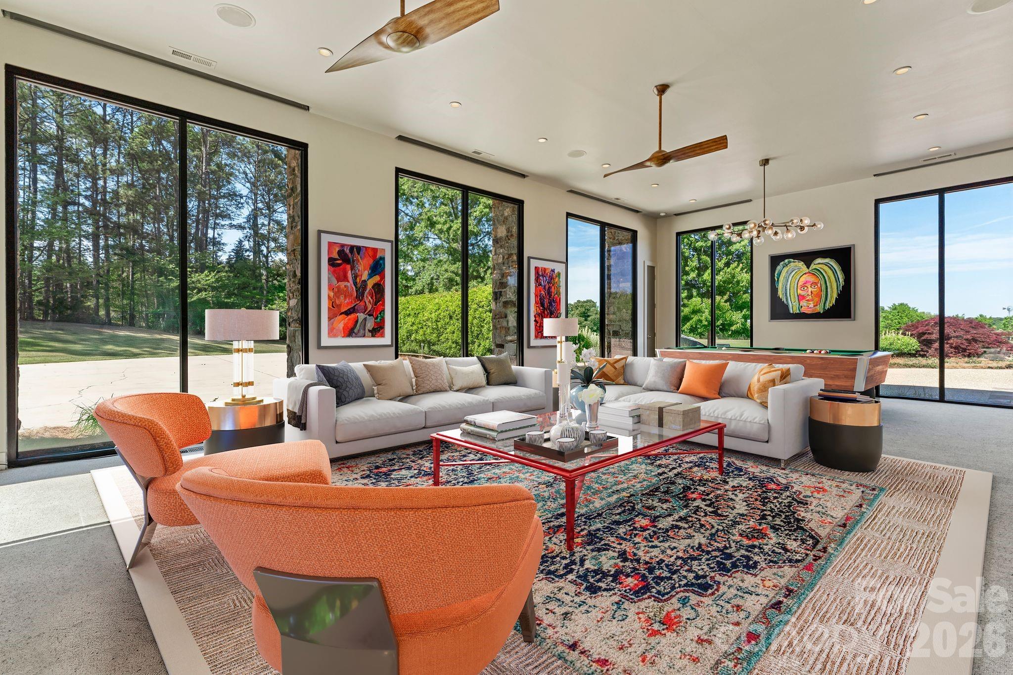 1795 Faires Road Rock Hill, SC 29730 - Photo 24 of 48 a living room with fireplace furniture and a large window