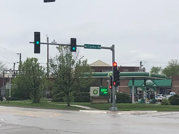 a view of street with entrance
