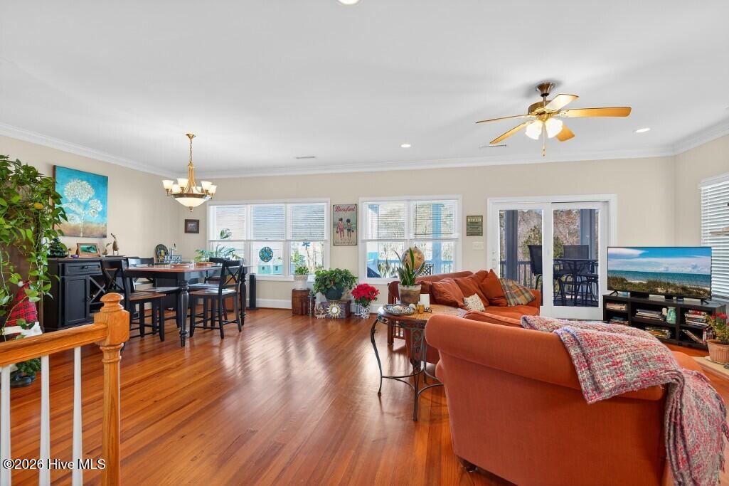 1129 Bennett Road, Unit 1B Minnesott Beach, NC 28510 - Photo 13 of 35 Kitchen, Living, Dining Space