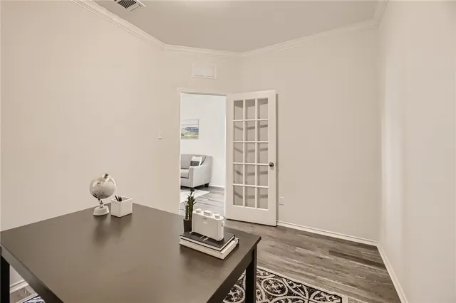 a view of workspace with a window