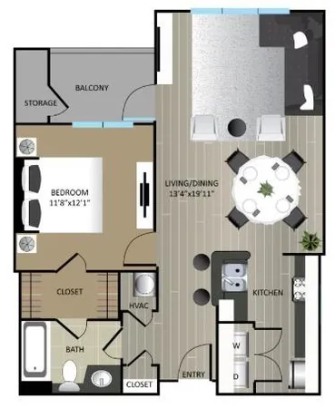 $1,392 | 1970 Peachford Road, Unit 1124, Dunwoody, GA 30338