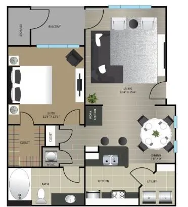 $1,350 | 1970 Peachford Road, Unit 6204, Dunwoody, GA 30338