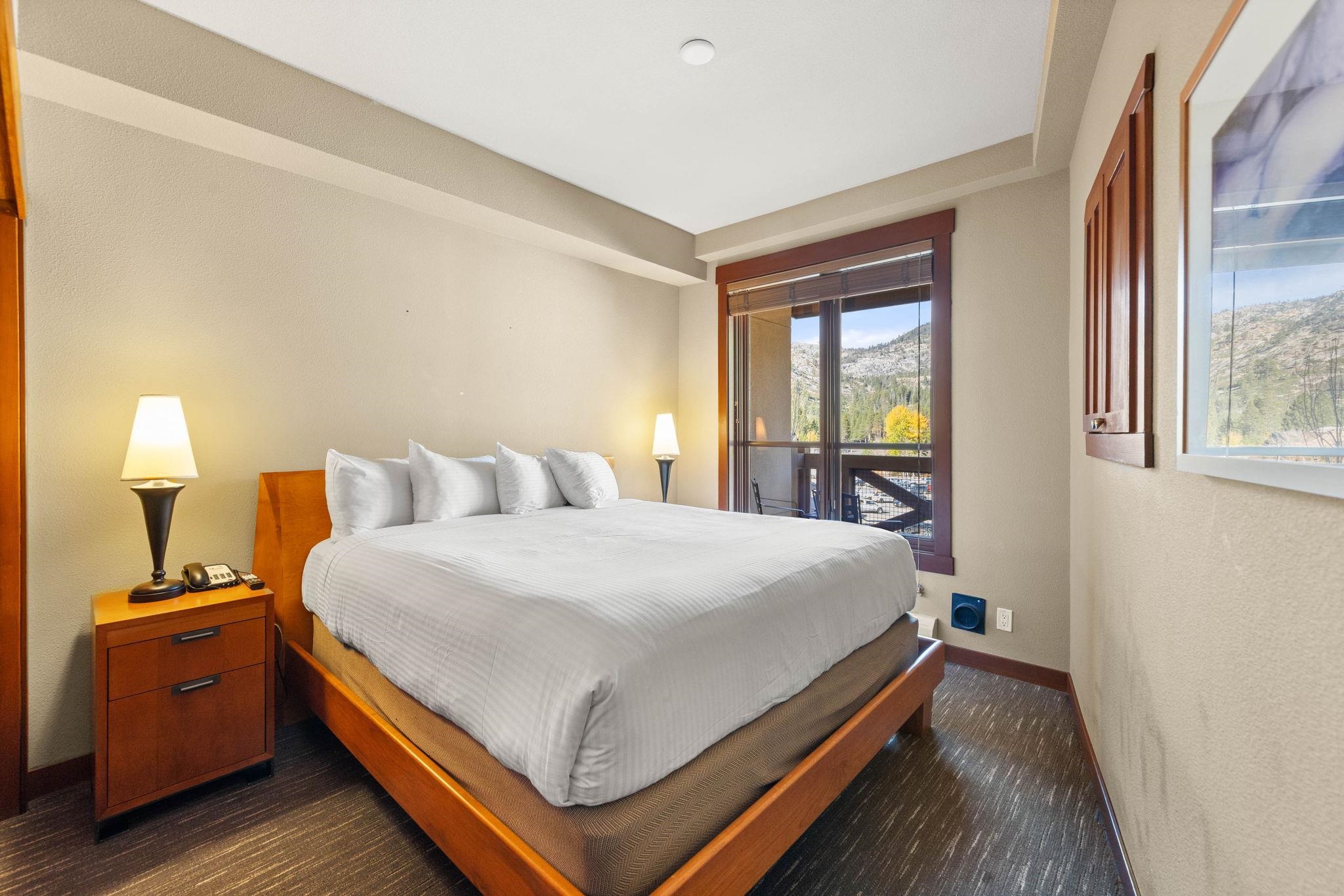 1850 Village South Road, Unit 4327 Olympic Valley, CA 96146 - Photo 13 of 25 a bedroom with bed and window