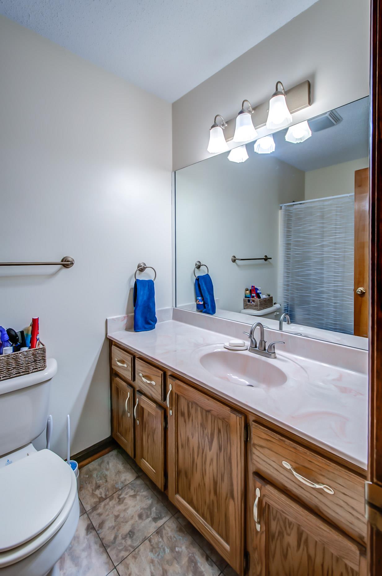 2142 Clara Mathis Road Spring Hill, TN 37174 - Photo 15 of 20 a bathroom with a toilet sink and mirror