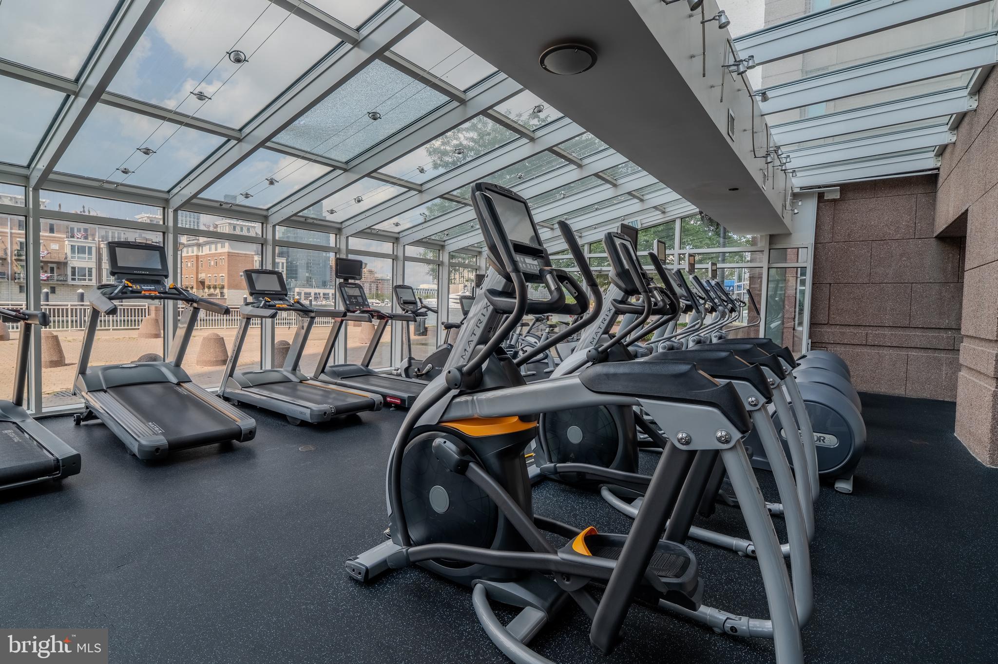 100 Harborview Drive, Unit 1208 Baltimore, MD 21230 - Photo 36 of 36 a view of gym room with gym equipment