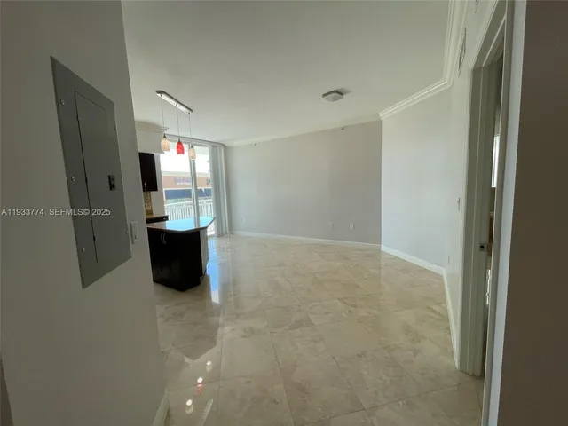 a view of an empty room