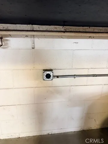 a car parked in a garage