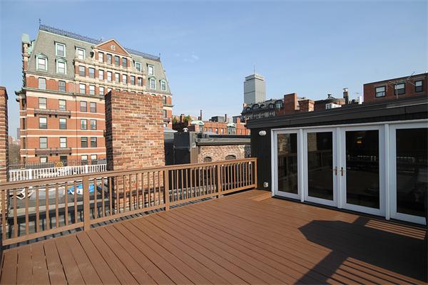495-497 Beacon Street, Unit 10 Boston, MA 02215 - Photo 5 of 21 a view of a balcony with wooden floor and city view
