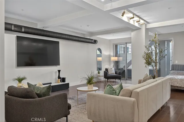 a room with a table and chairs