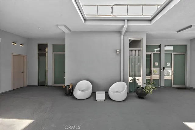 a view of parking garage