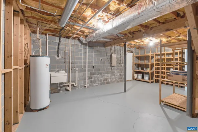 a view of storage and utility room