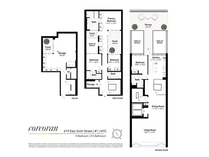 $4,095,000 | 619 East 6th Street, Unit 1 | East Village