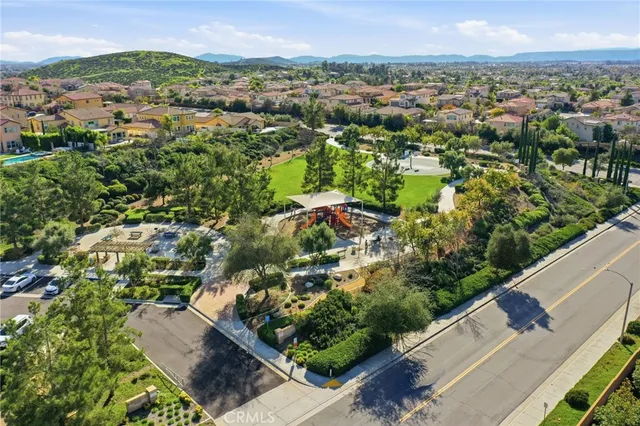 an aerial view of multiple house