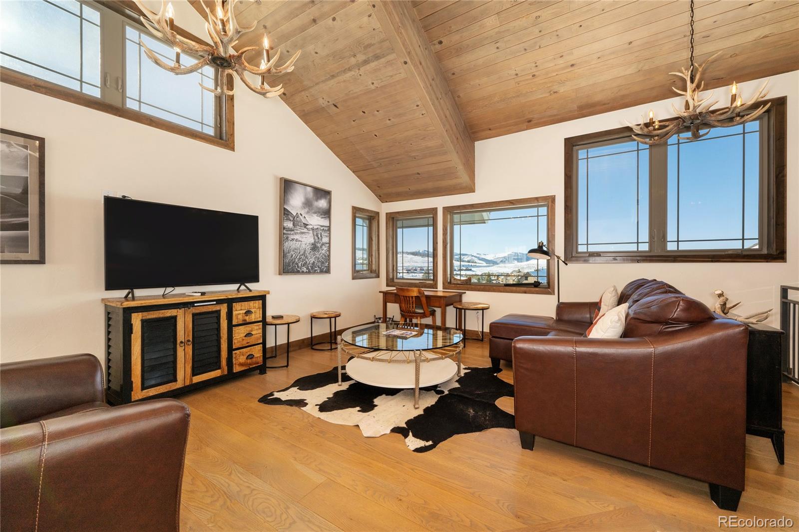 465 Lower Ranch View Drive Granby, CO 80446 - Photo 13 of 50 a living room with furniture and a flat screen tv
