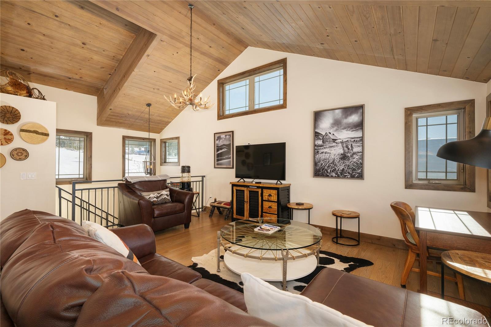 465 Lower Ranch View Drive Granby, CO 80446 - Photo 25 of 50 a living room with furniture and a flat screen tv