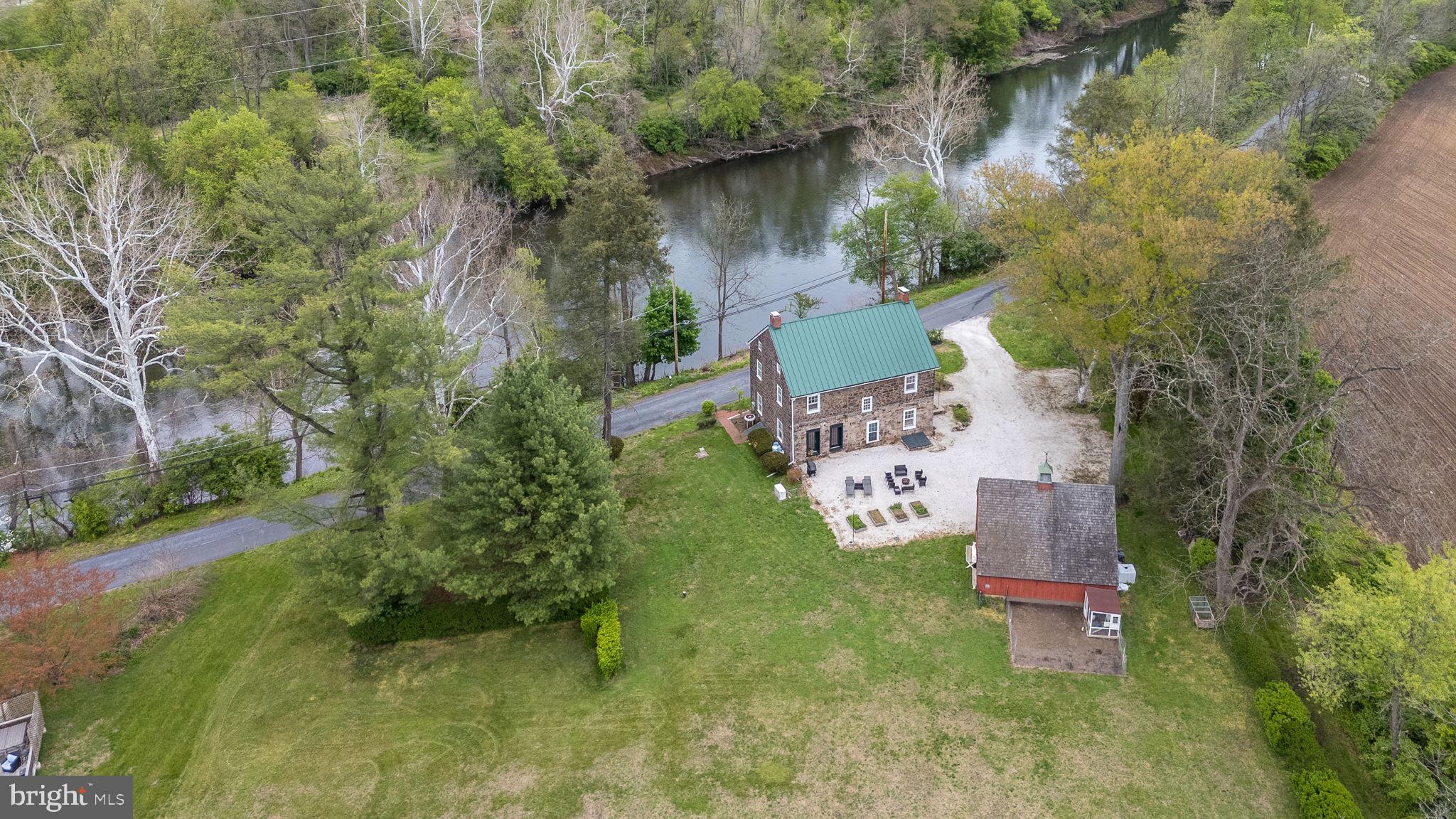 866 Schuylkill Road Birdsboro, PA 19508 - Photo 58 of 73 an aerial view of a house with a yard basket ball court and outdoor seating