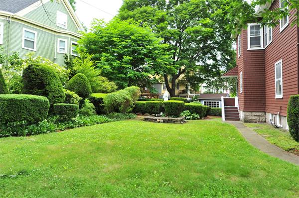 19 Marion Road Watertown, MA 02472 - Photo 13 of 20 a view of backyard with swimming pool and green space