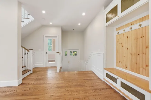 a view of a bathroom with a shower