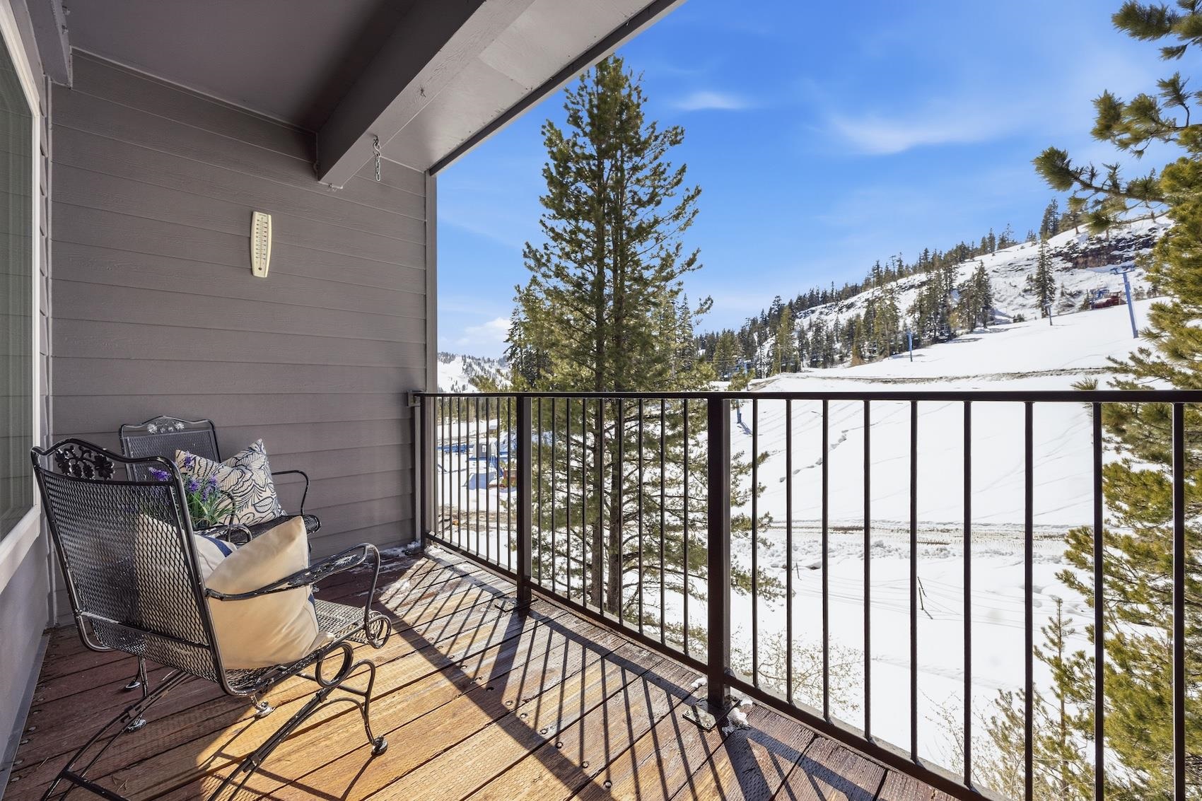 10150 Ski Ranch Lane, Unit 309 Soda Springs, CA 95728 - Photo 17 of 19 a view of balcony with furniture