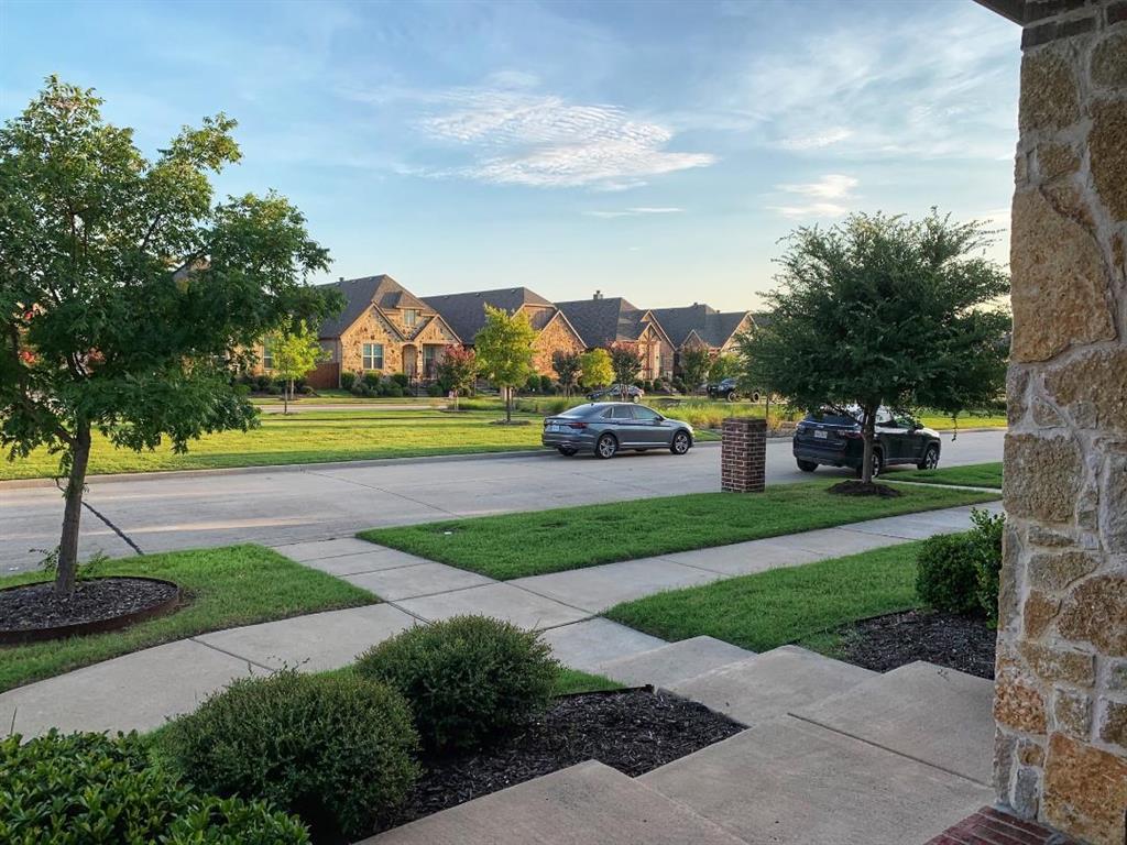 686 Pendle Forest Drive Frisco, TX 75036 - Photo 3 of 22 a view of a garden with a house in the background