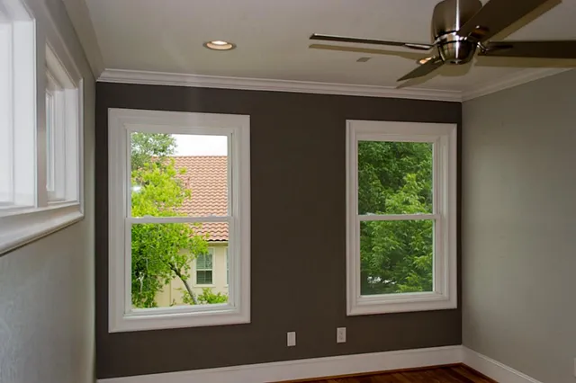 a view of an entryway with a window