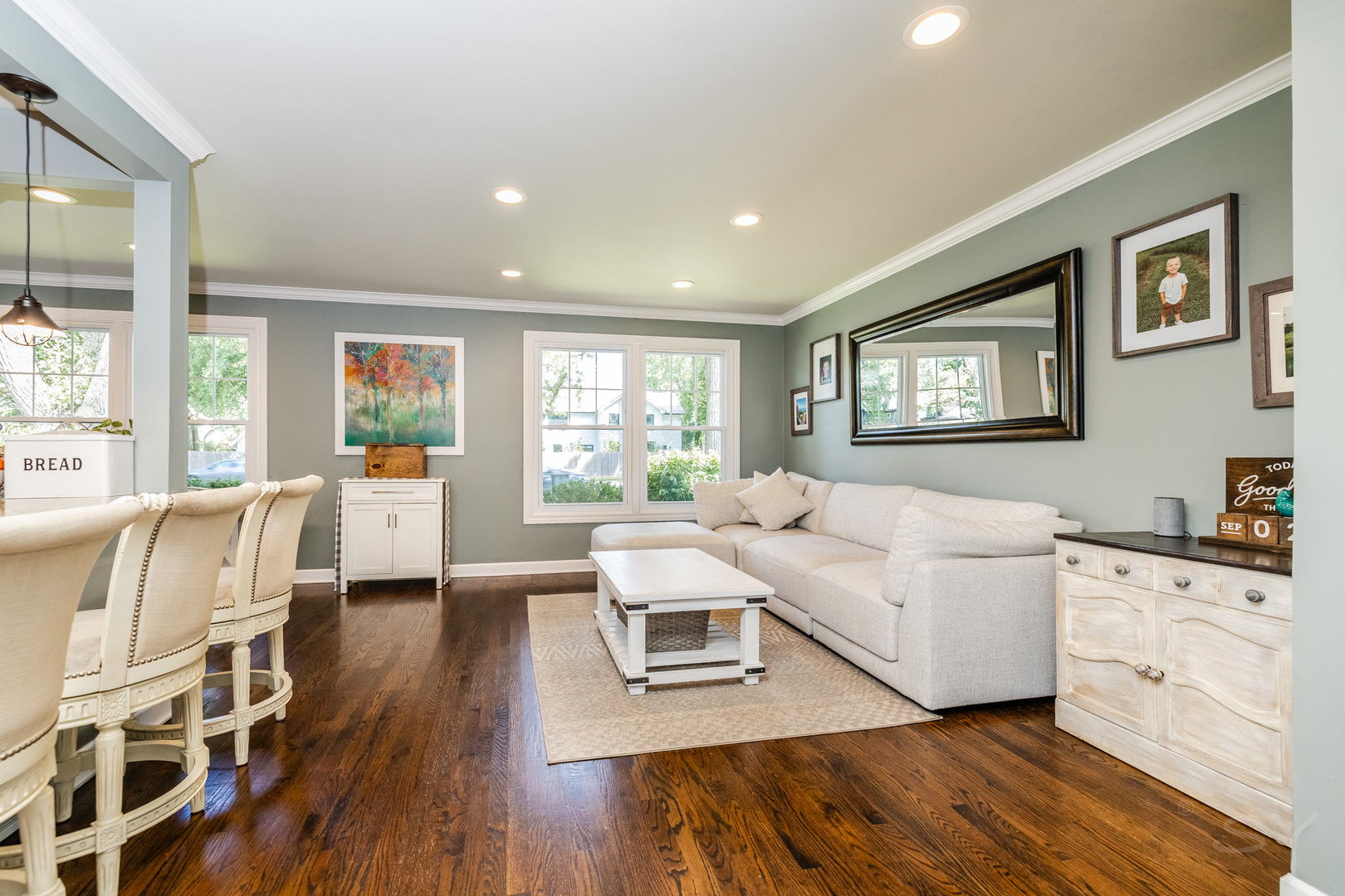 449 Geneva Road Glen Ellyn, IL 60137 - Photo 5 of 21 a living room with furniture and a large window
