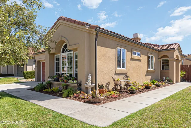a front view of a house