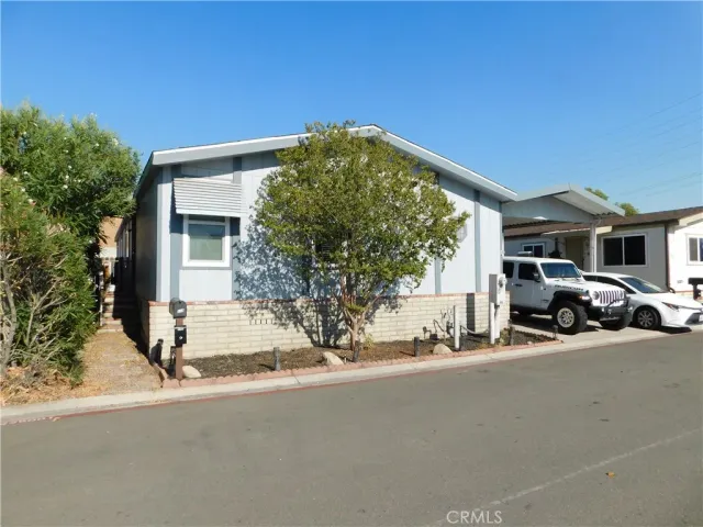 a view of parking area and car parked