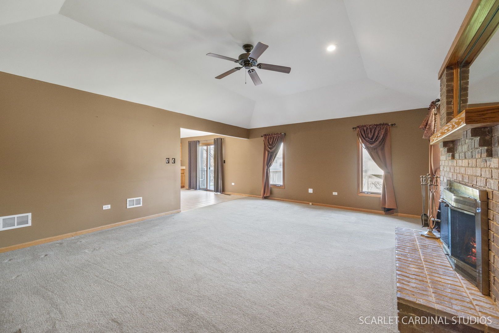 20428 South Grand Prairie Lane Frankfort, IL 60423 - Photo 13 of 29 a view of a livingroom with a fireplace and window