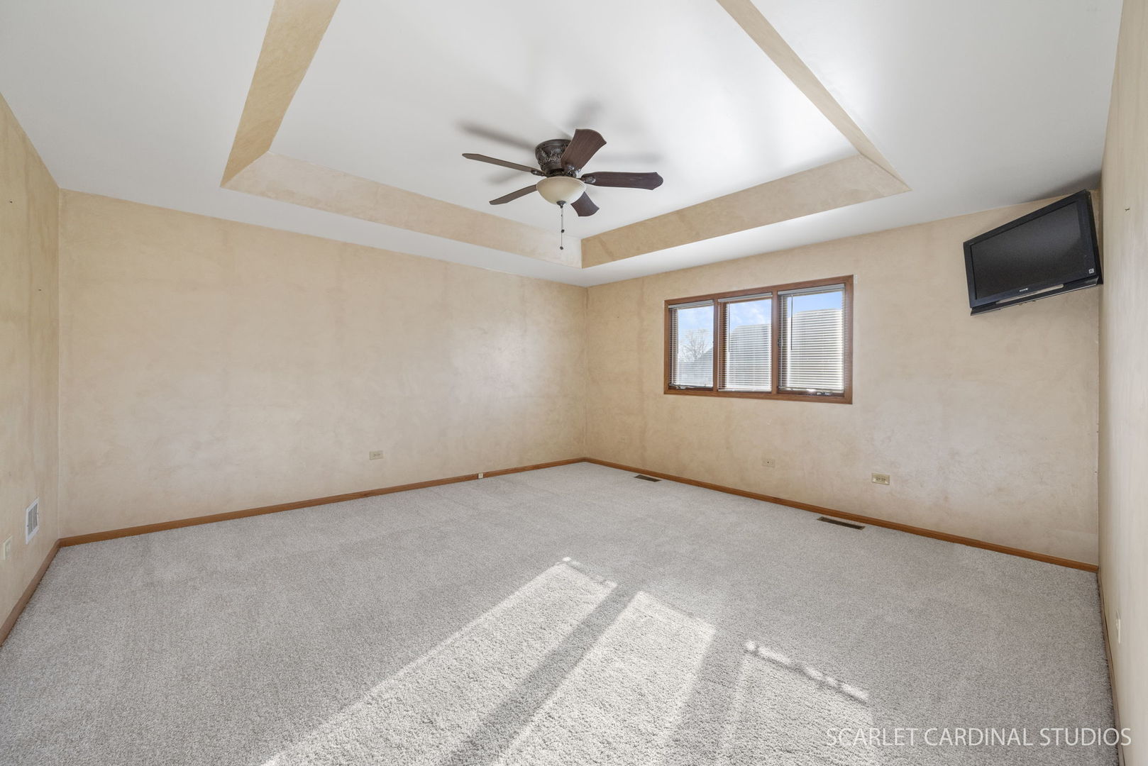 20428 South Grand Prairie Lane Frankfort, IL 60423 - Photo 16 of 29 an empty room with windows and ceiling fan